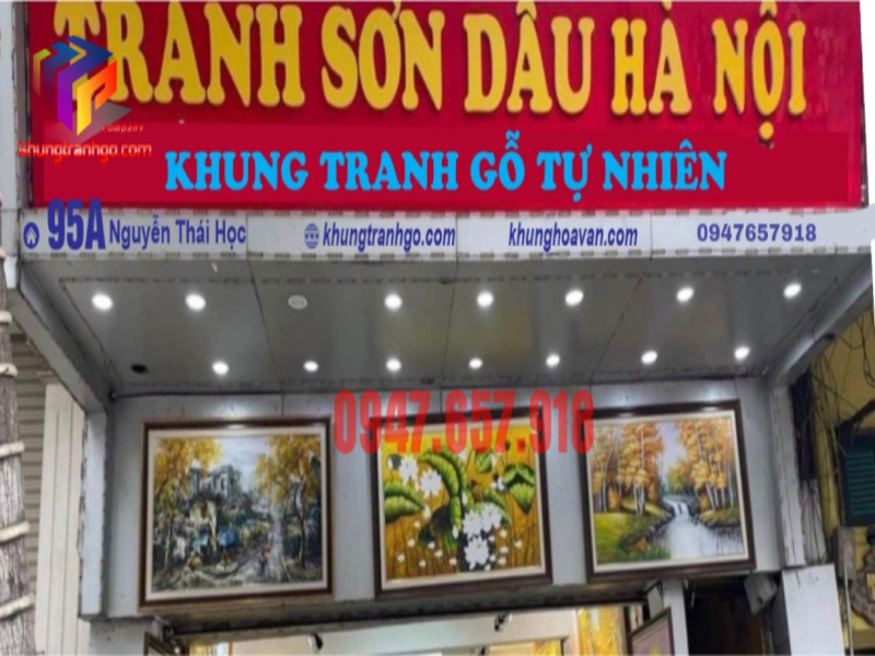 Cửa hàng bán khung tranh gỗ Nguyễn Thái Học, Hà Nội siêu rẻ